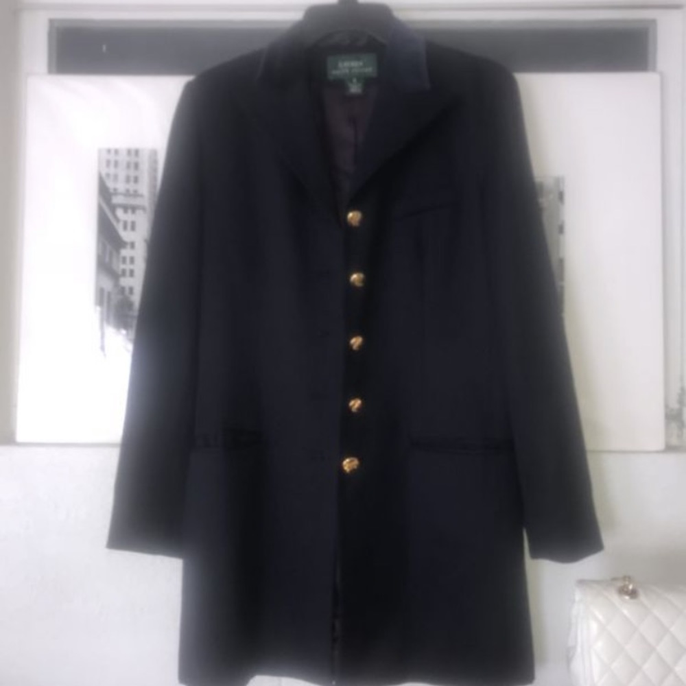 Ralph Runway Show. Navy Blue w/ Gold Buttons.